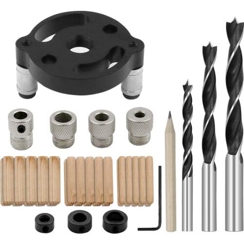 Vertical Pocket Straight Angle Drill Guide Hole Puncher Fixtures Wood Positioning Doweling Jig Locator For DIY Carpentry Tools