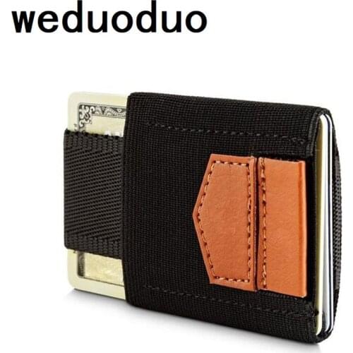 Weduoduo Brand ID Card Holder Fashion Mens Credit Card Holder Portable Slim Card Wallet Business Card Case Coin Pocket
