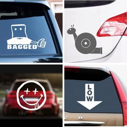 Funny Lower Frase Face JDM Auto Sticker Die Cut Decal Bumper Sticker For Windows, Cars, Trucks, Laptops