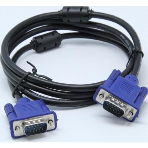 1.5M VGA To VGA Cable 15 Pin Male To Male Extension Converter Connector for Computer Monitor Projector PC TV Adapter