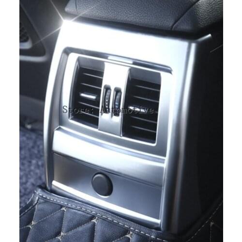 2016-2017 For BMW 3 Series F30 GT F34 320 Car-Styling ABS Matt Chrome Rear Armrest Box Air Conditioning Outlet Frame Cover Trim