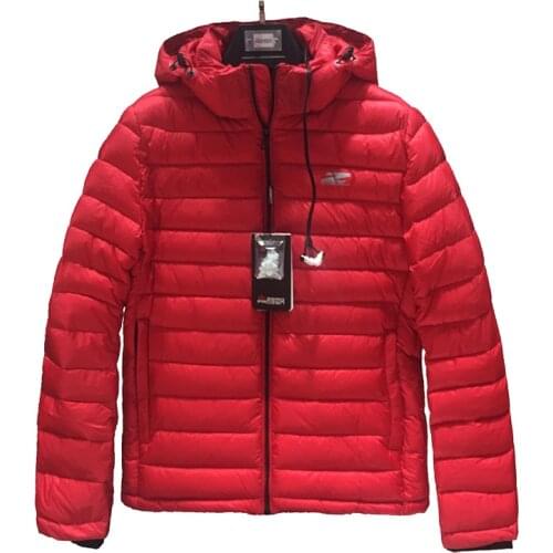 2021 High Quality Men Winter Jacket Fashion Red Cotton Jacket Puffer Jacket Bio-based Cotton Mens Winter Coat Brand Hooded Coat