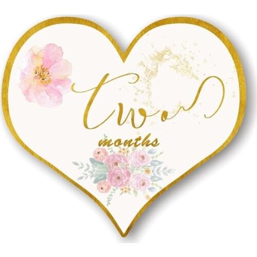 24 Sheets/Set Baby Love Monthly Stickers Pregnant Belly Decals Memory Recording Milestone Sticker Scrapbook Photo Keepsake Props