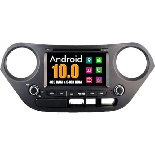 4G RAM + 64G ROM Car Multimedia Player For Hyundai i10 2013 2014 2015 2016 Android 10 Radio Stereo DVD GPS Navigation Bluetooth