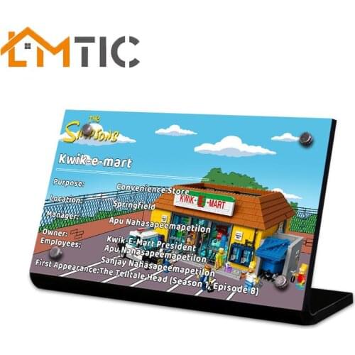 Acrylic Display Stand Brand Suitable For Simpsoned 71016 The Kwik-E-Mart Building Block Brick Childrens Toys Gift