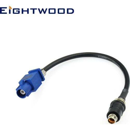 Eightwood GPS Antenna Aerial Adapter RAKU RAST II - DIN Plug Male to Fakra C Plug Male Pigtail LMR195 15cm Antenna Cable Adapter