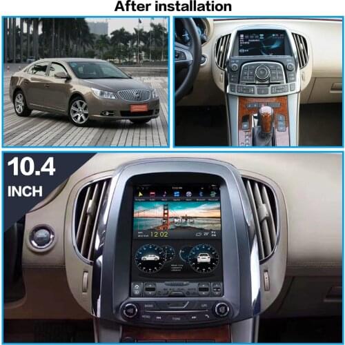 128GB Android 9.0 Tesla Style for Buick Lacrosse 2009 2010 2012 Carplay GPS Car Navigation Multimedia Video Player Stereo Radio