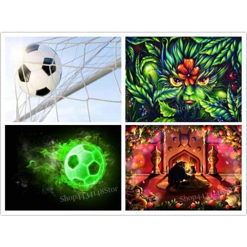 ArtBack full square / round 5d diy diamond painting "soccer landscape" rhinestone mosaic home decoration painting