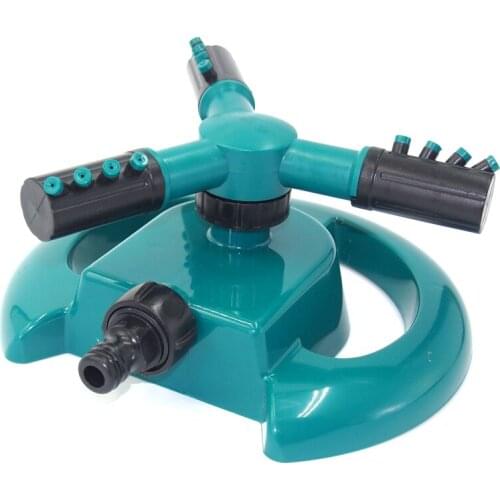 Automatic Sprinklers 3 Arms 360 Degree Rotating Water Sprinkler Garden Sprayer Lawn Irrigation System Gardening Tools