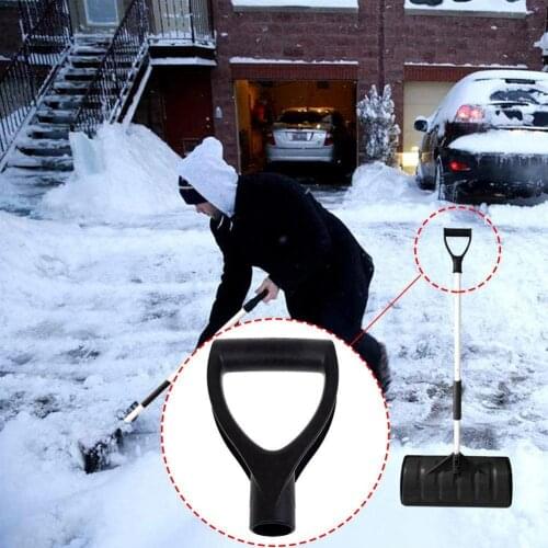 D-shaped steel shovel handle Black Plastic Replacement Shovel Garden Raking Handle Digging Top Tools Accessories D2X8