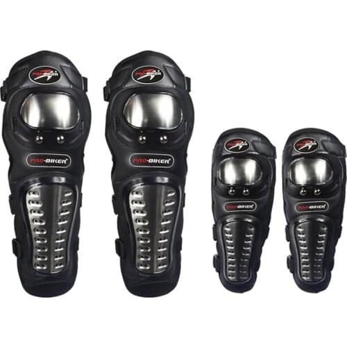 Motorcycle long knee Pad elbow guard motorbike racing Stainless steel riding protective gear Protector Protection armor