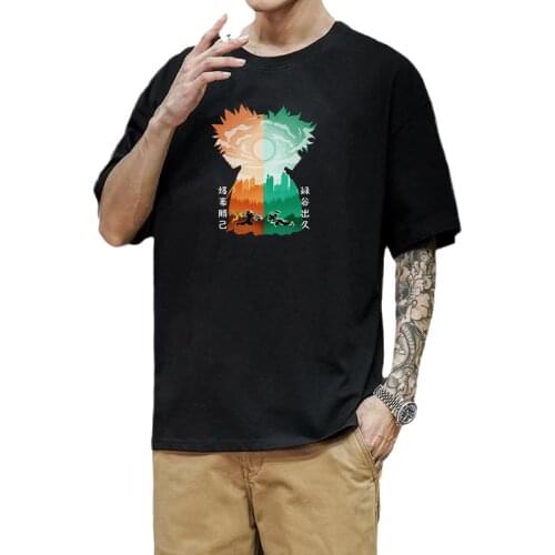 New Style My Hero Academia Tshirt Midoriya Izuku Kawaii Print Tee Casual Streetwear Men Women Summer Oversized Clothing Camiseta