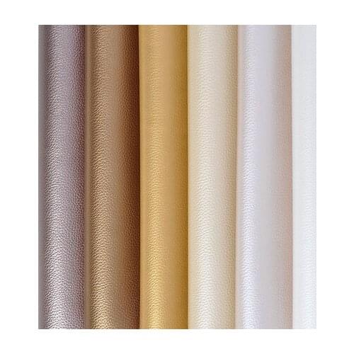 Semi-PU Pearly small lychee veins artificial leather sofa simulation leather handmade diy soft fabric hard pack 1M