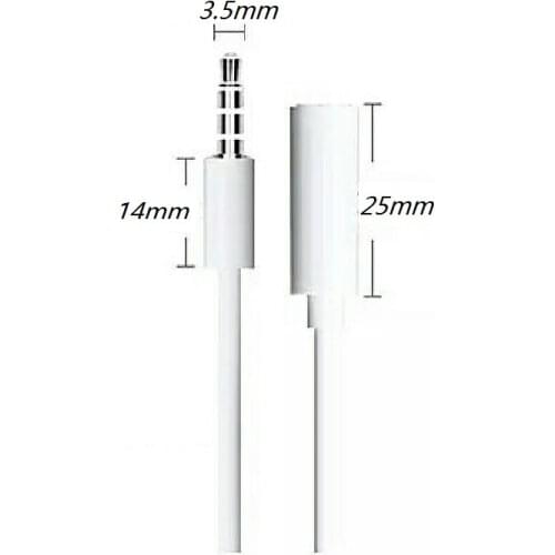 1000pcs/lotNew coming Jack 3.5mm Male to female Audio Extension Cable (1M Extended) for iphone 3 4 4s 5 5s 5c 6 6 plus Headphone