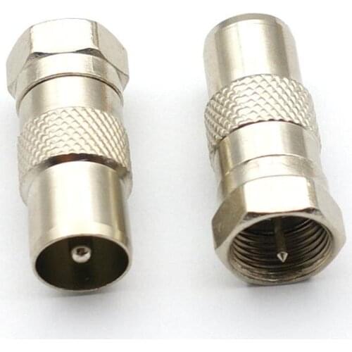 F Type Coaxial Coax F plug male to PAL male for SATELLITE TV CONNECTOR