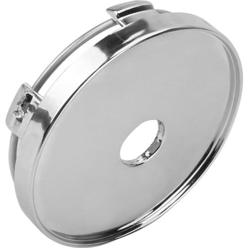 Auto Hubcaps Cover Tire Accessories Wheel Center Cap 60mm Silver ABS Chrome No Logo Car Wheel Cover Dust Cover