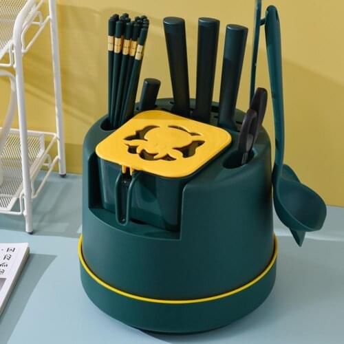 Kitchen Multifunction Knife Holder Chopsticks Storage Shelf Drain Rack Tool Block Stand Home Kitchen Accessories Practical