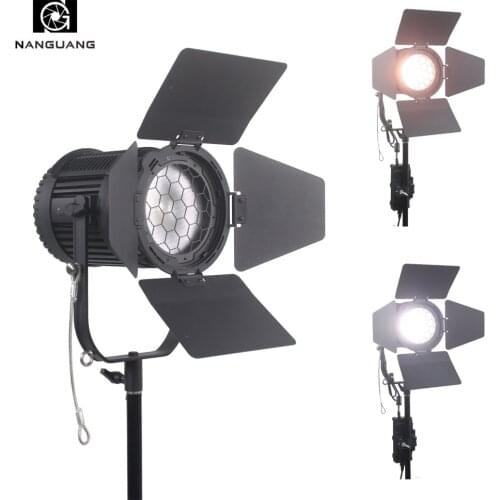 Nanguang CN-100FC Bi-Color 100W LED Fresnel Light Focusable and Dimmable RA95 3200K-5600K DMX512 LED Spotlight+Light Bag