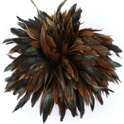 100pcs/lot Natural Rooster Chicken Feathers for Crafts Jewelry Earring Making 6-7" Diy Black Plumes Decoration Macrame Creations