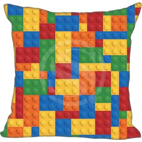 New Funny Blocks Pattern Throw Pillowcase Cushion Case Cover Custom Printed (one sides)