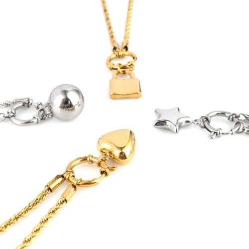 Chain Necklaces For Women Womens Stainless Steel Necklaces Choker Necklace Punk Thick Gold Necklace Jewelry Gift