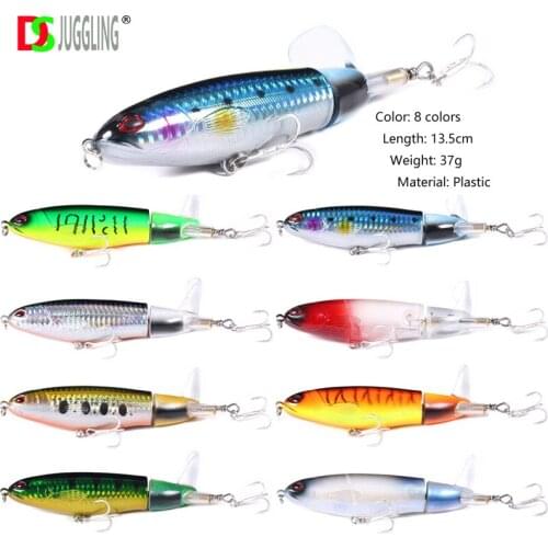 Dsjuggling Luya Fake Bait Pencil Propeller Tractor Hard Bait 37g Pencil Baits Tractor Bionic Hard Lures DS191220A