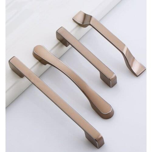 Modern Simple Zinc Alloy Kitchen Long Cabinet Door Handles Cupboard Wardrobe Door Pulls Drawer Knobs Furniture Hardware