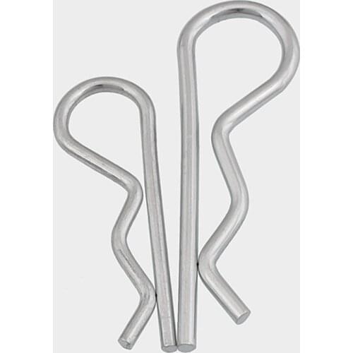 Steel R Type Spring Cotter Pin Wave Shape Split Clip Clamp Hair Tractor Pin for Car M1 M1.2 M1.8 M2 M3 M3.5 M4 M5 M6 M7