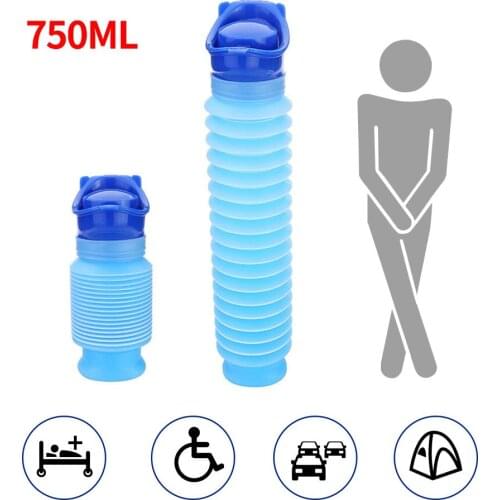 Outdoor Portable Urine bag Women Men Children 750ML Mini Toilet For Travel Camp Hiking Potty Children Training Foldable ansblue