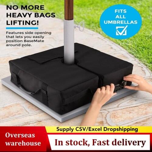 Outdoor Patio Umbrella Base Weight Bag Weatherproof Parasol Umbrella Heavy Duty Sand Bags Stand Base for Home Hotel Use