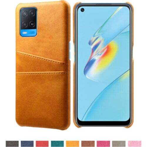 Retro PU Leather Cover Funda On The For OPPO A54 Coque Card Slots Wallet Phone Case For Oppo A 54 4G 6.51" 2021 Capa Shell