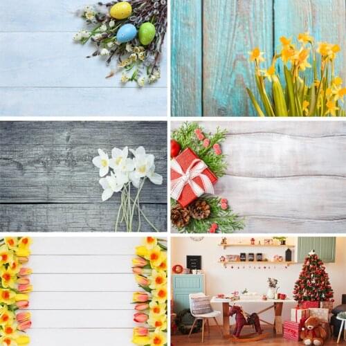 SHENGYONGBAO Vinyl Custom Photography Backdrops Prop Wooden Planks Theme Photography Background 191102BV-02