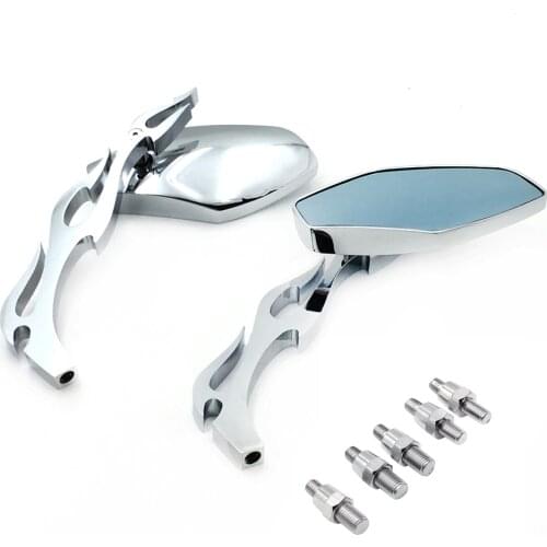 Motorcycle Rearview Mirrors For Suzuki Boulevard Honda Shadow Chopper Bobber Cruiser Uses 8mm Or 10mm Aftermarket Free Shipping