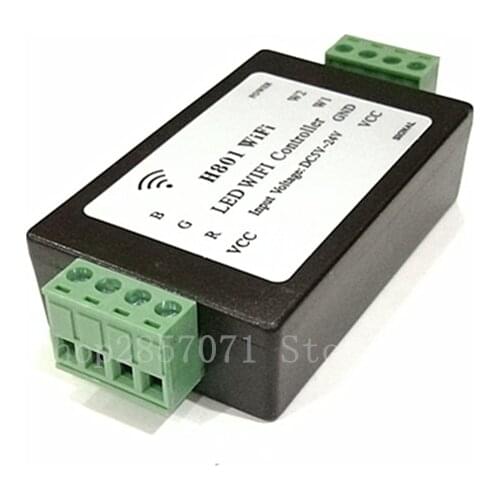 1pcs H801 WiFi;RGBW LED WIFI controller;RGBW WiFi LED H801 Controller;DC5-24V input;4CH*4A output