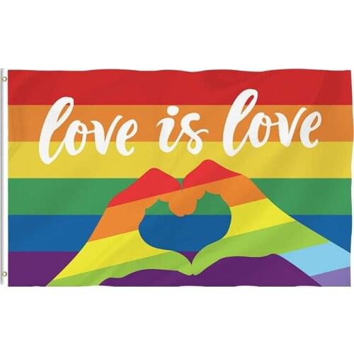 100/200/500/1000 Pcs/Lot Bonsai Tree Gay Pride Flag 3x5Ft Vivid Color Larg Polyester Rainbow for Indoor Outdoor Decoration