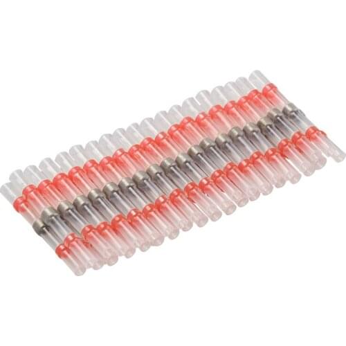 170PCS Red Waterproof Insulated Heat Shrink Connectors Solder Seal Wire Connectors AWG22-18/ 0.5-1.0 mm2