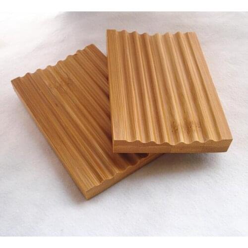 200pcs Natural Bamboo Soap Dish Soap Tray Holder Storage Soap Rack Plate Box Container for Bath Shower Plate Bathroom#82311