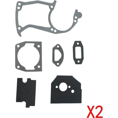 2X Gasket Kit Carb Gasket Fit CHINESE CHAINSAW 4500 5200 5800 45 52 58cc