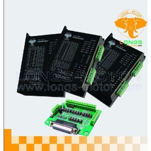 3 Axis Stepper motor driver DM860A PEAK 7.8A ,256micsteps for CNC Router contorller board DB25--longs motor