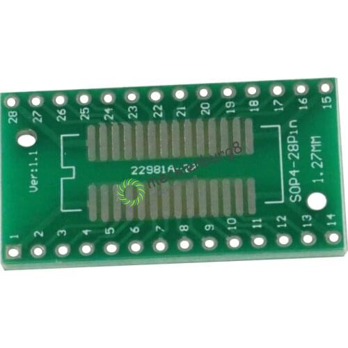 5 pieces. SSOP28 SOP28 TSSOP28 to DIP28 adapter converter PCB 0.65 / 1.27 mm