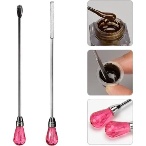 ATOMUS Tattoo Mixing Stick Permanent Makeup Eyebrow Tattoo Microblading Ink Mixer Pigment Beauty Body Art Accessories 2pcs Pink