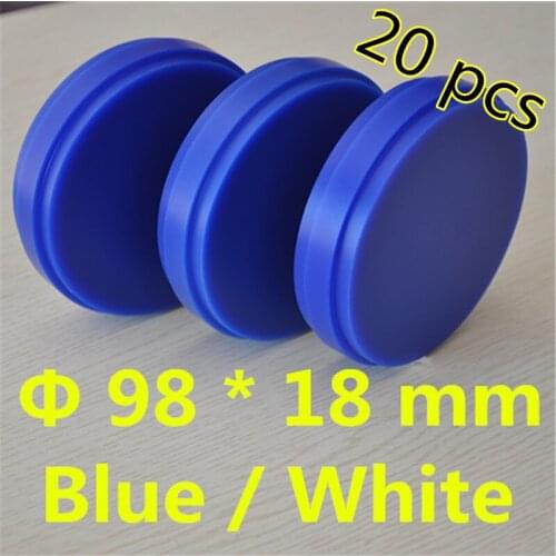 20 Piece OD98*18 MM Blue / White Dental Wax Blocks With Step 100% Wax Mold Teeth Dental Lab Materials Wax Disc Temporary Crowns