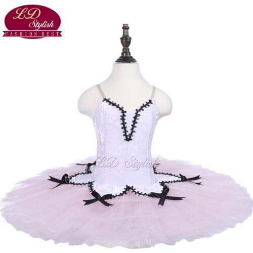 Kids White Ballet Tutu The Sleeping Beauty Performance Stage Wear Girls Ballet Dance Competition Costumes Women Ballet Skirt