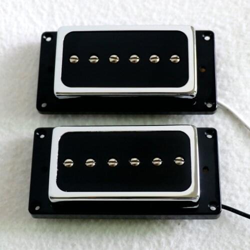 Donlis Open single coil humbucker size P90 lp guitar pickup with Alnico 5/2 magnet bar in gold color Guitar Humbucker Pickups