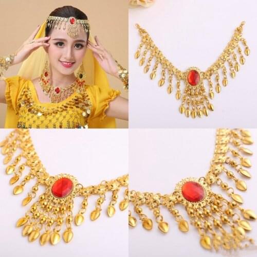 India tassel head chain necklace Dubai gold necklace show dress woman jewelry accessories wholesale
