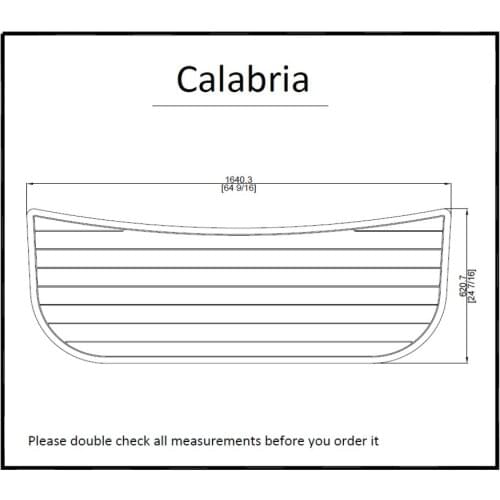 Calabria Swim Platform Pad Boat EVA Teak Decking 1/4" 6mm