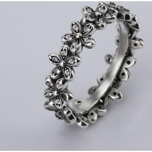 Hot Sale Fashion jewelry Real Pave Setting cherry Compatible With Original Plant Trendy Sale Authentic 925 Retro Finger Ring