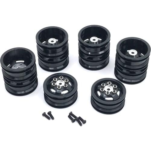 Double Wheel Metal Wheel Rim Hub for WPL B16 B36 Q63 Q64 6X6 6WD 1/16 RC Truck Car Upgrade Accessories Parts