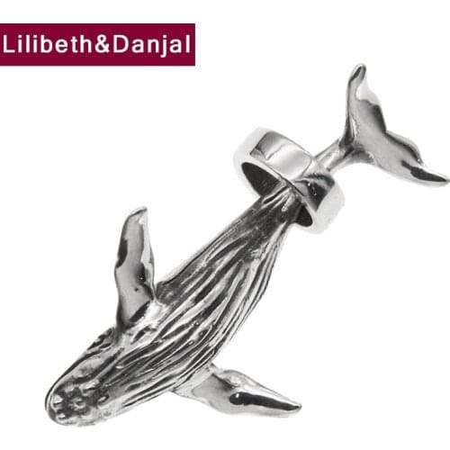 Fashion Whale Necklace Pendant 925 Sterling Silver Animal Vintage Jewelry For Women Men 2021 Arrival Designer Colgante Mujer P08