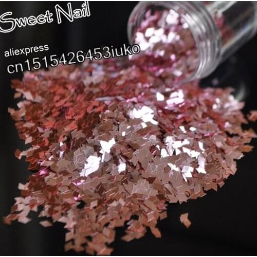 Fashion beautiful diamond nail a piece of glittering sequins decorating tools light pink B0918